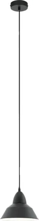 Eglo 54514 - Lampă suspendată LED pe cablu, 1xE27/6W/230V, neagră