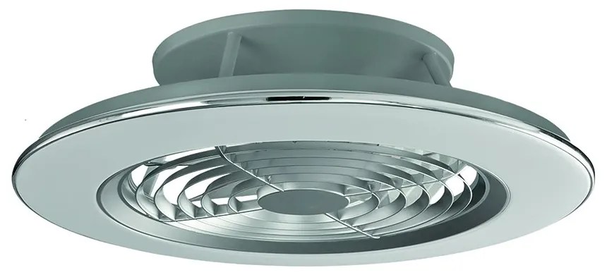 Lustra LED Smart cu Ventilator si telecomanda ALISIO argintiu