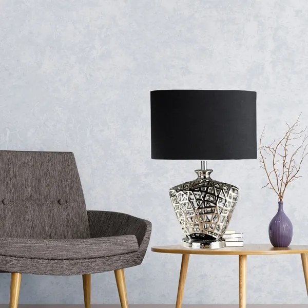 Lampă de masă Searchlight EU4552CC NETWORK 1xE27/60W/230V