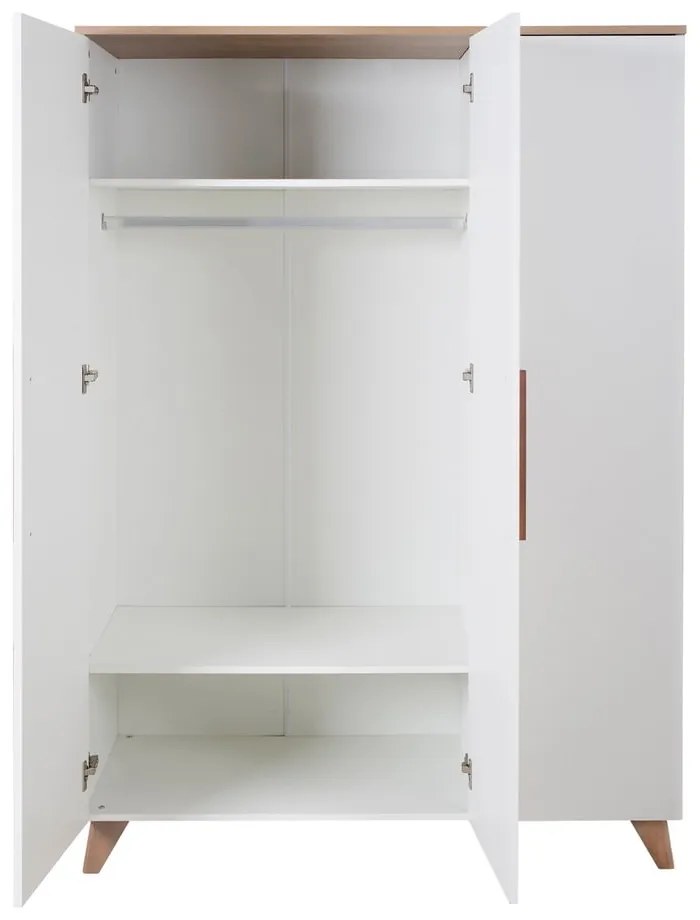 Șifonier de copii alb 118x190 cm – Roba