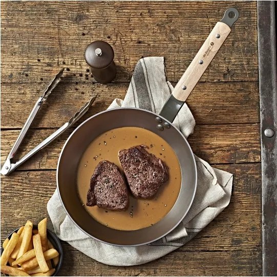 De Buyer 5710.26 - Tigaie MINERAL B BOIS din oțel, Ø 26 cm