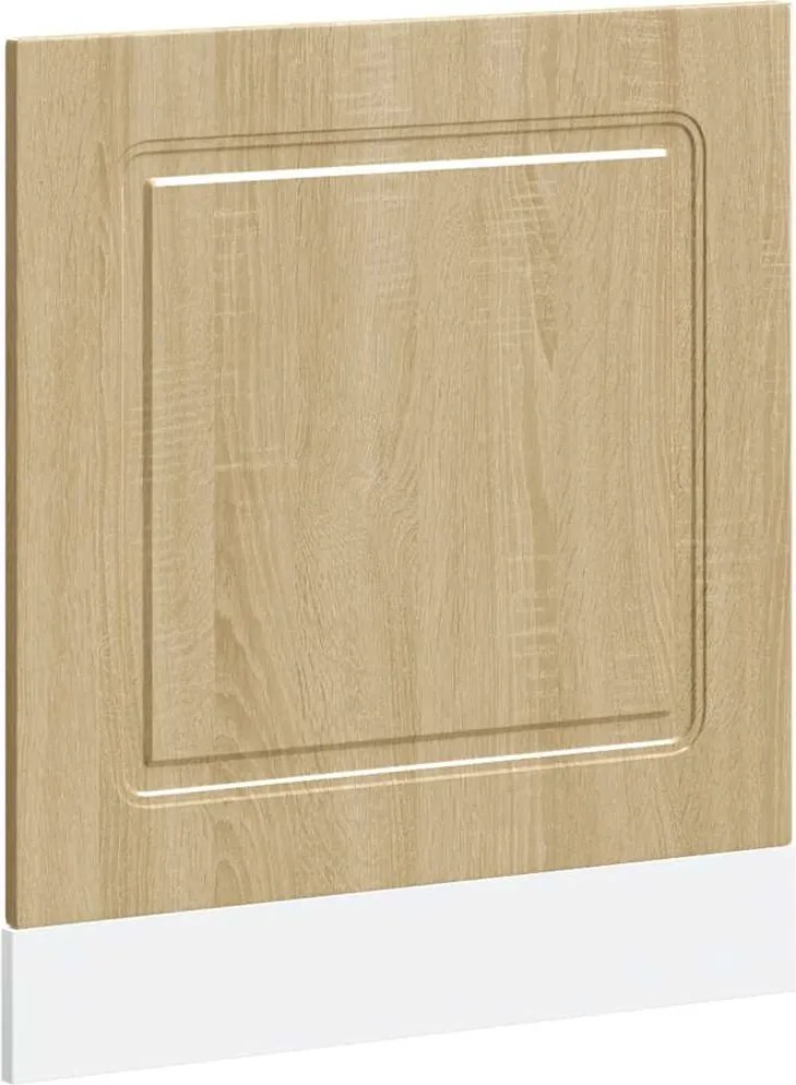 vidaXL Panou pentru mașină de spălat vase Stejar Sonoma Lemn prelucrat
