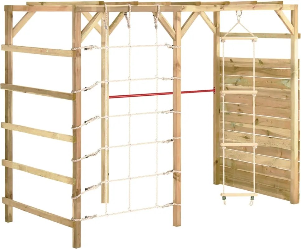 vidaXL Cadru de cățărare, 240x100x170 cm, lemn de pin tratat