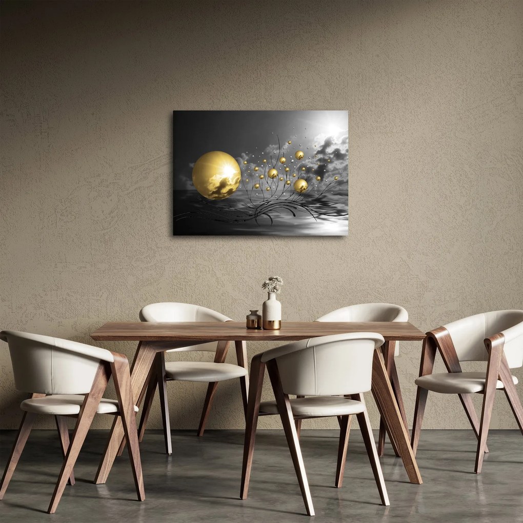 Tabloul bilelor în ocru (70x50 cm)