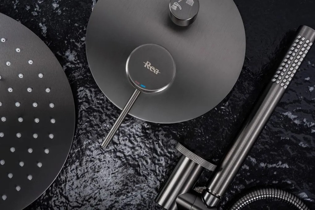 Set de dus incastrat Rea Lungo Grip Gun Gri + BOX