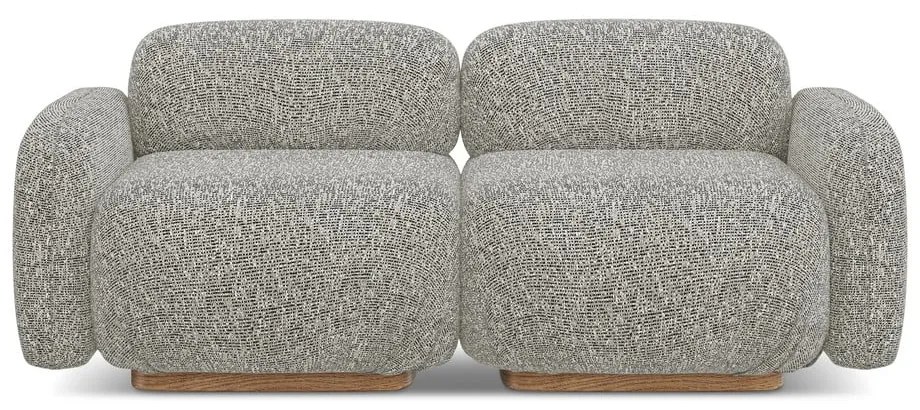 Canapea modulară gri 190 cm Ailani – Makamii