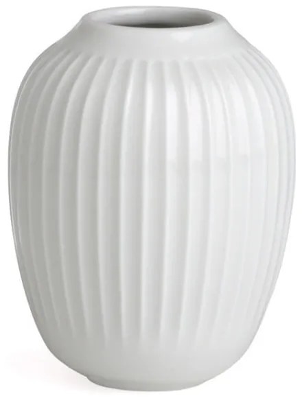 Vază din gresie Kähler Design Hammershoi, înălțime 10 cm, alb