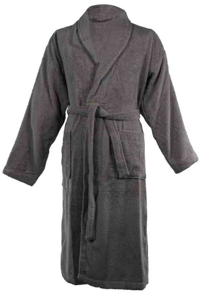 Halat gri închis XXL din bumbac Lindu – Tiseco Home Studio