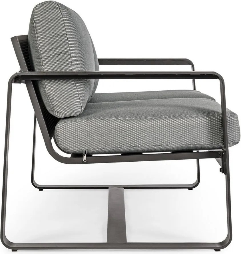 Canapea de grădină gri din aluminiu Merrigan – Bizzotto