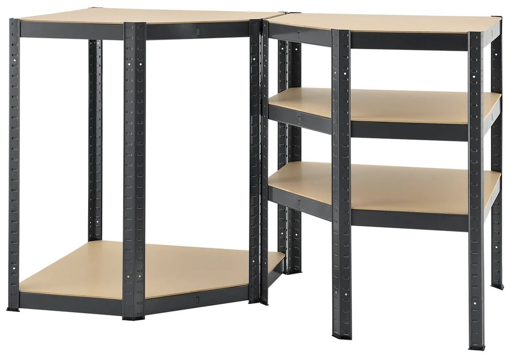 Juskys Raft de colt Basic 180 x 70 cm - gri