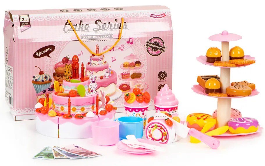 Set de tăiat tort pentru petrecerea de naștere 125 de bucăți