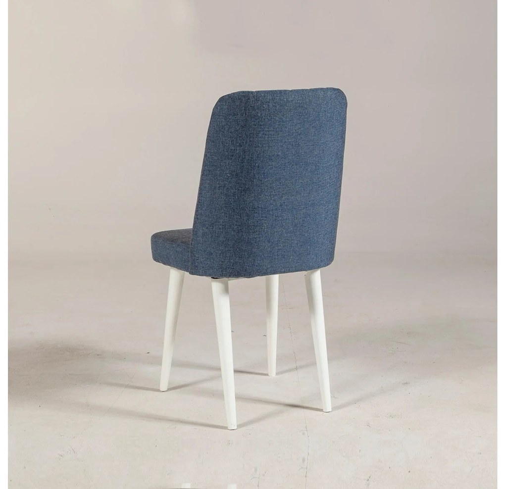 Scaun sufragerie Vlasta 1 (alb + albastru închis) . 1093073