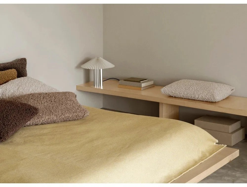 Cutii de depozitare bej 2 buc. din piele artificială cu capac 40x30x11 cm Sahla – Blomus