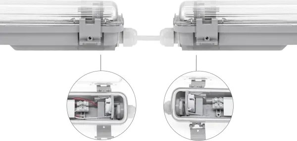Corp de iluminat fluorescent industrial LIMEA T8 1xG13/20W/230V IP65 120cm