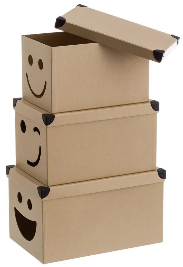 Cutii de depozitare pentru copii 10 buc. din carton Smile – Casa Selección