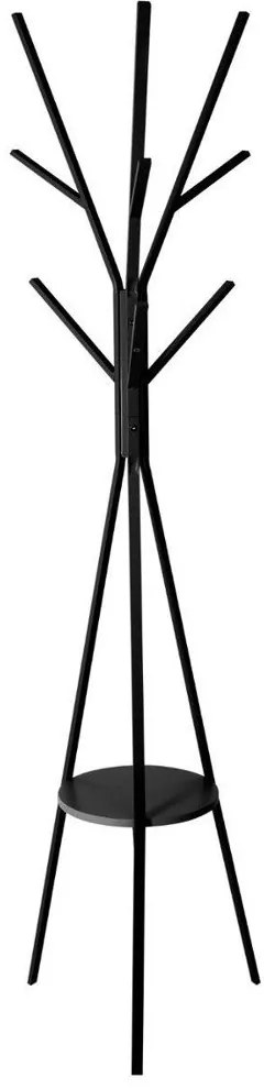 Cuier cu 9 brate, 5five Simple Smart, Negru, Metal, 180 cm