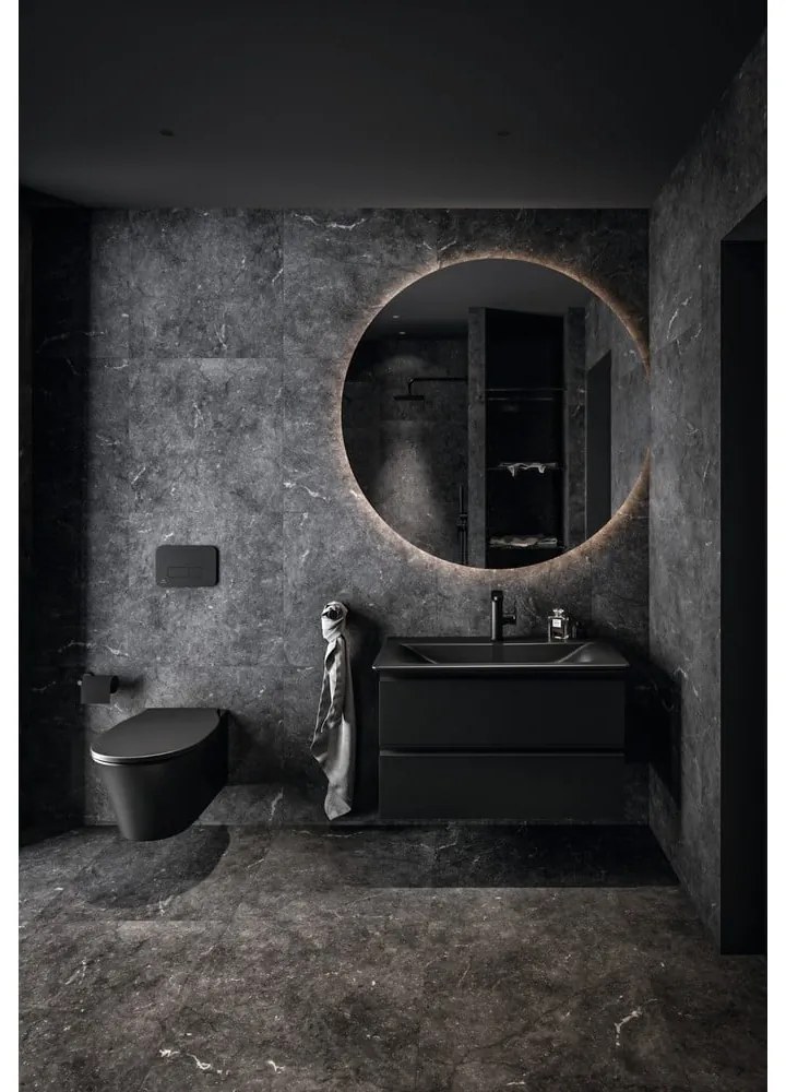 Chiuvetă negru-mat din ceramică 84x46 cm Silk Black – Ideal Standard