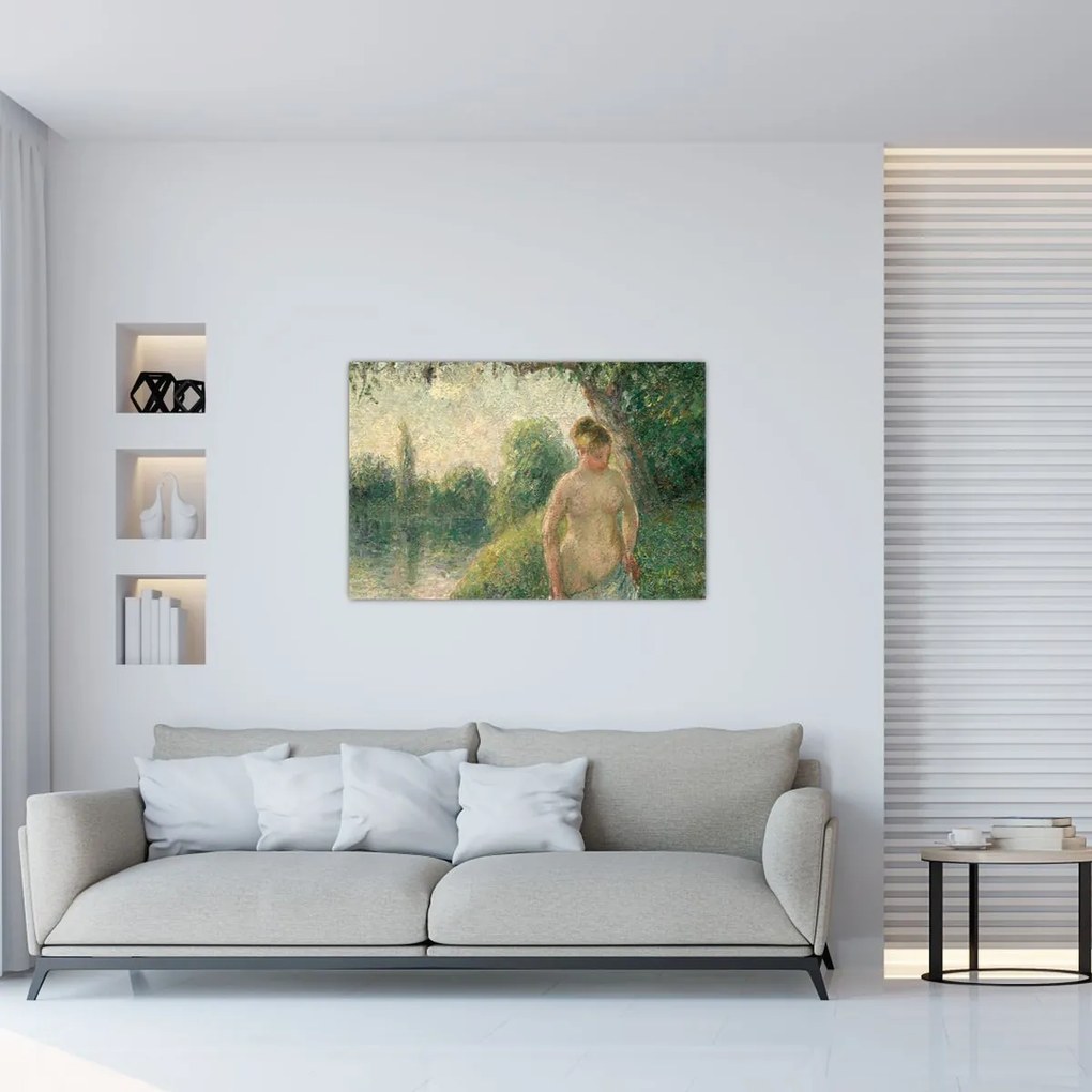 Tablou - Camille Pissarro, The Bather, reproducere (90x60 cm)