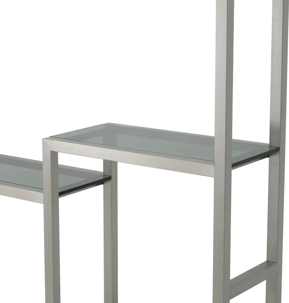 Raft design LUX, Otel Periat, Sticla Fumurie, Corrado II