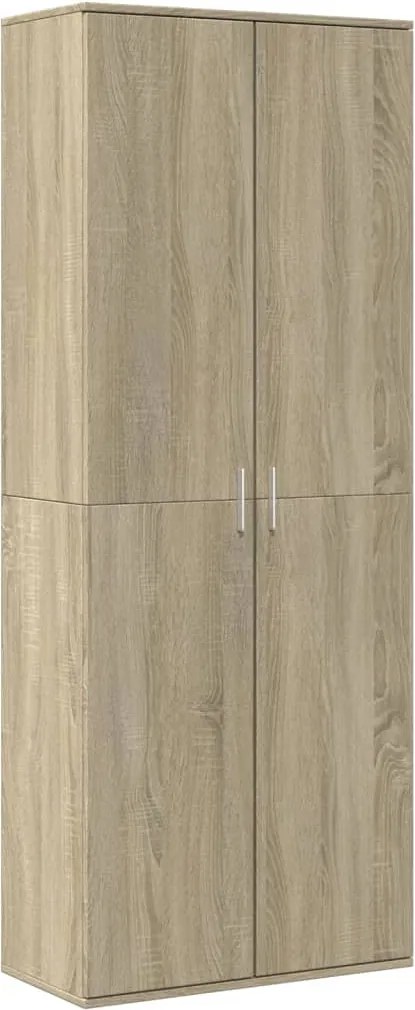 vidaXL Dulap înalt, stejar sonoma, 70x35x180 cm, lemn prelucrat