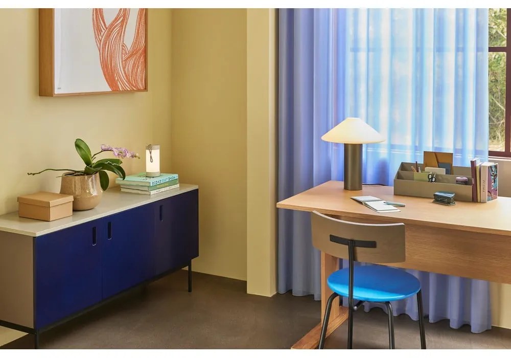 Birou cu blat cu aspect de lemn de stejar 70x140 cm Forma – Hübsch