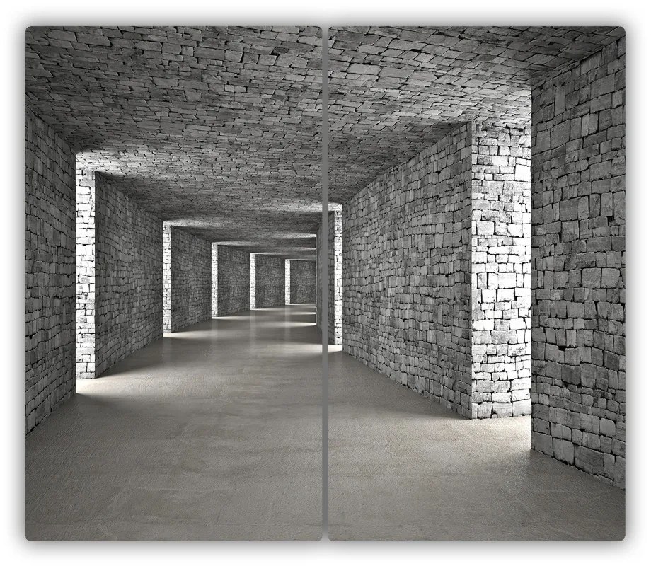 Tocator din sticla cărămizi tunel