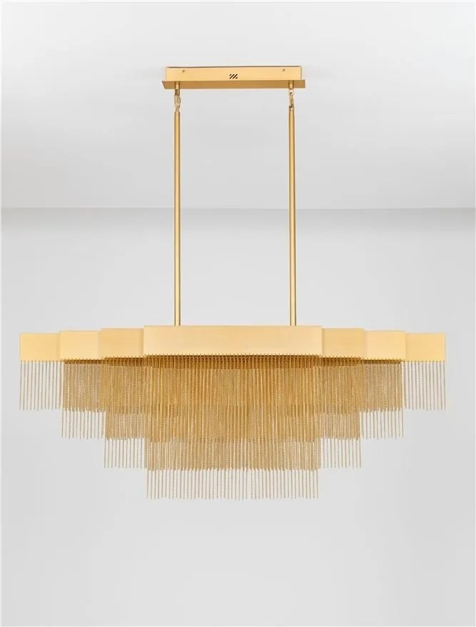 Lustra LED suspendata design modern REVIA aurie