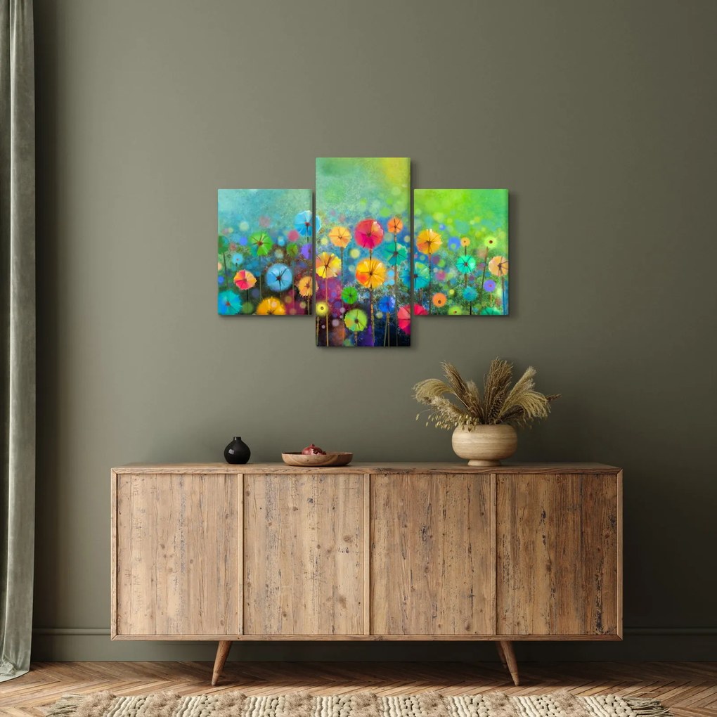 Tablou - Flori abstract (90x60 cm)
