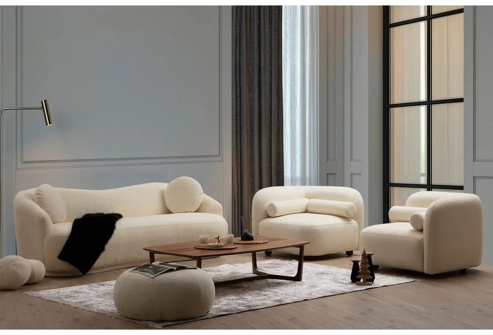 Canapea crem 225 cm Ancona – Artie