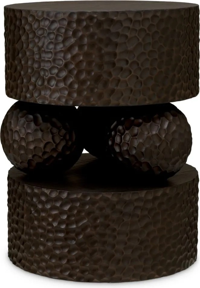 Masuta auxiliara design LUX Thoren, Ebony oak veneer