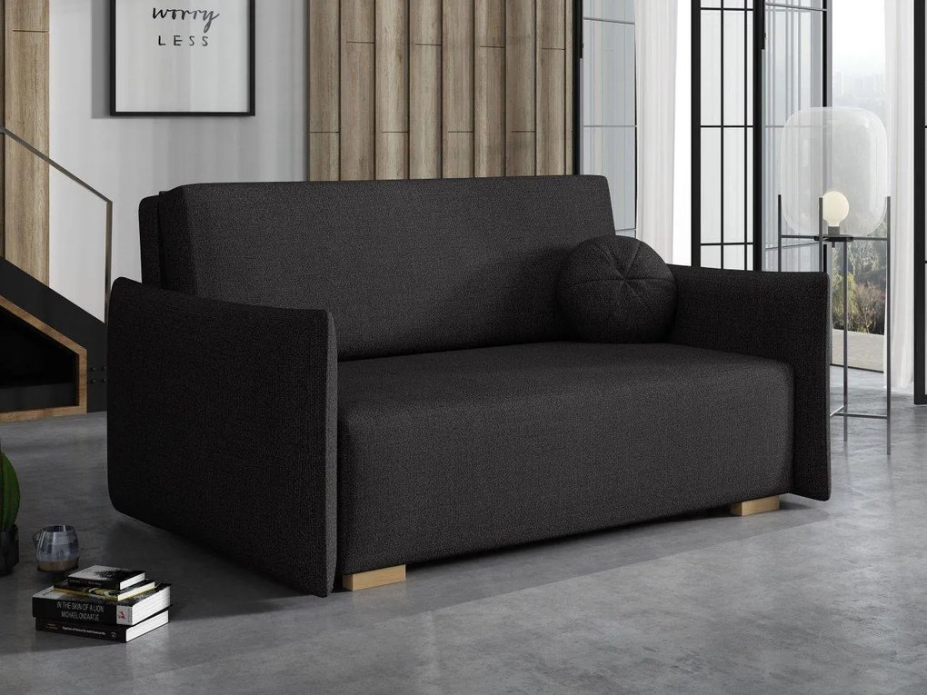 Canapea extensibilă Clovea Glov III (Negru) (cu sp. depozitare). Promo -17%. 1105470