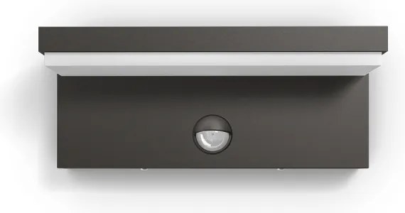 Aplică LED de exterior cu senzor BUSTAN 2xLED/4,5W IP44 Philips 16484/93/P3