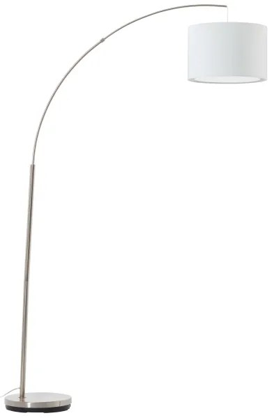 Brilliant - Lampă de podea CLARIE 1xE27/60W/230V crom mat/alb