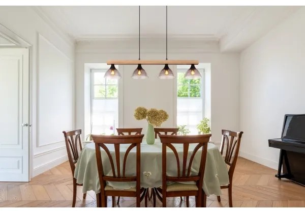 Lustră pe cablu LINDI 4xE14/15W/230V Globo 15544-4H