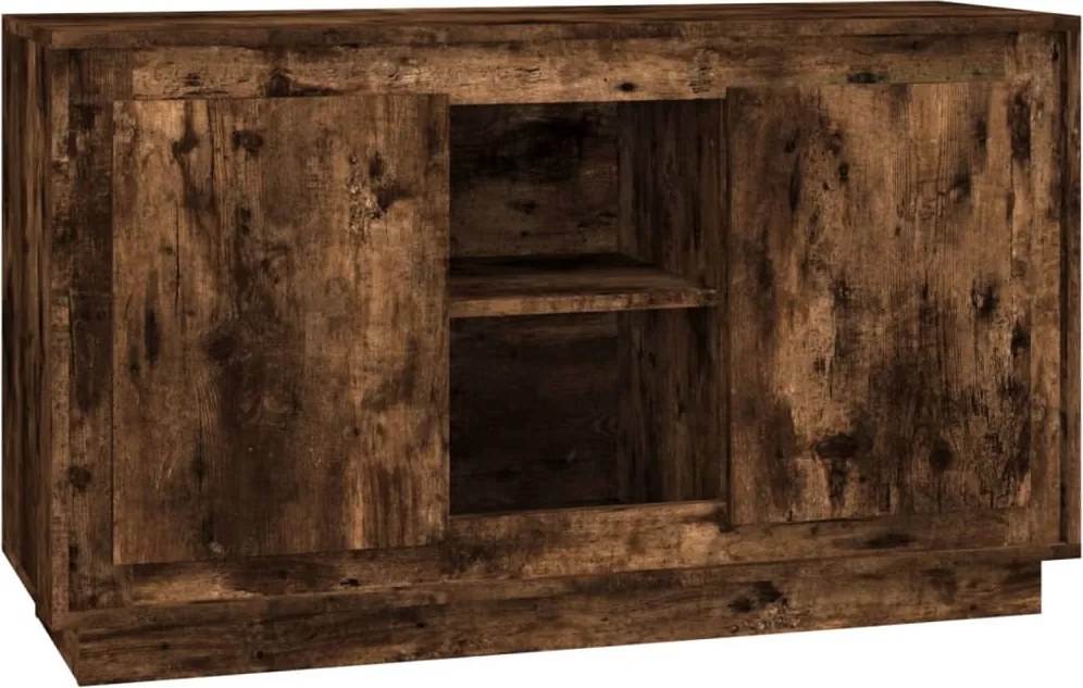 vidaXL Dulap, stejar afumat, 102x35x60 cm, lemn prelucrat