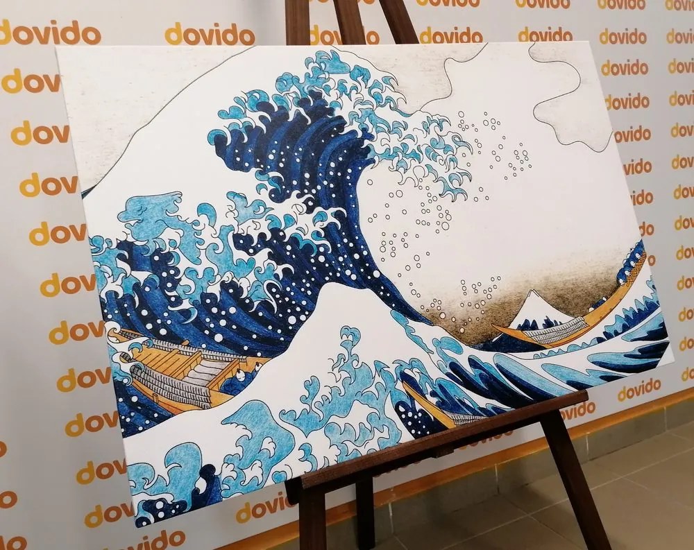 Tablou reproducere Marea vală de la Kanagawa - Katsushika Hokusai