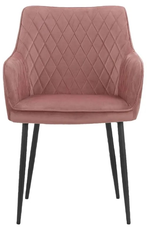 Set de scaune de sufragerie roz deschis 2 buc. tapițat Elvira – Støraa