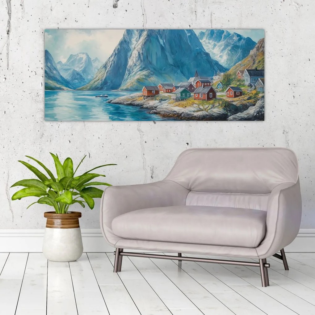 Tablou - Sat norvegian (120x50 cm)