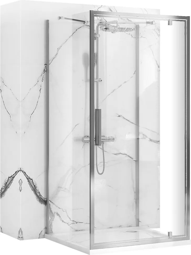 Cabina dus REA Rapid Swing 120x90 cm crom