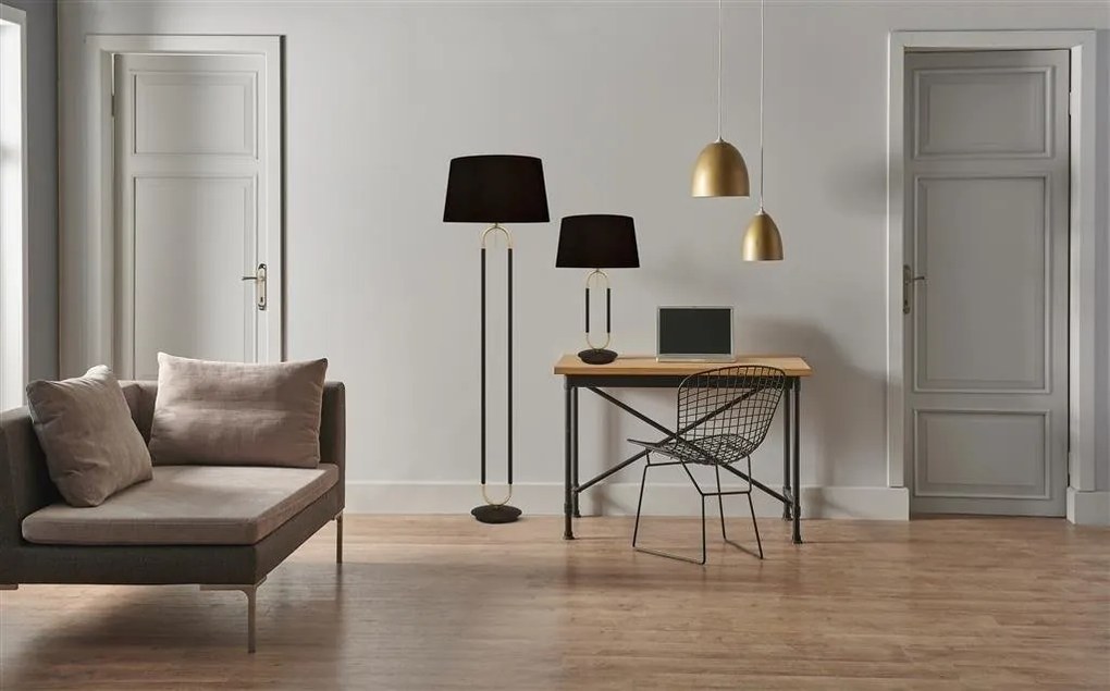 Lampadar, Lampa de podea decorativa design elegant Jazz negru