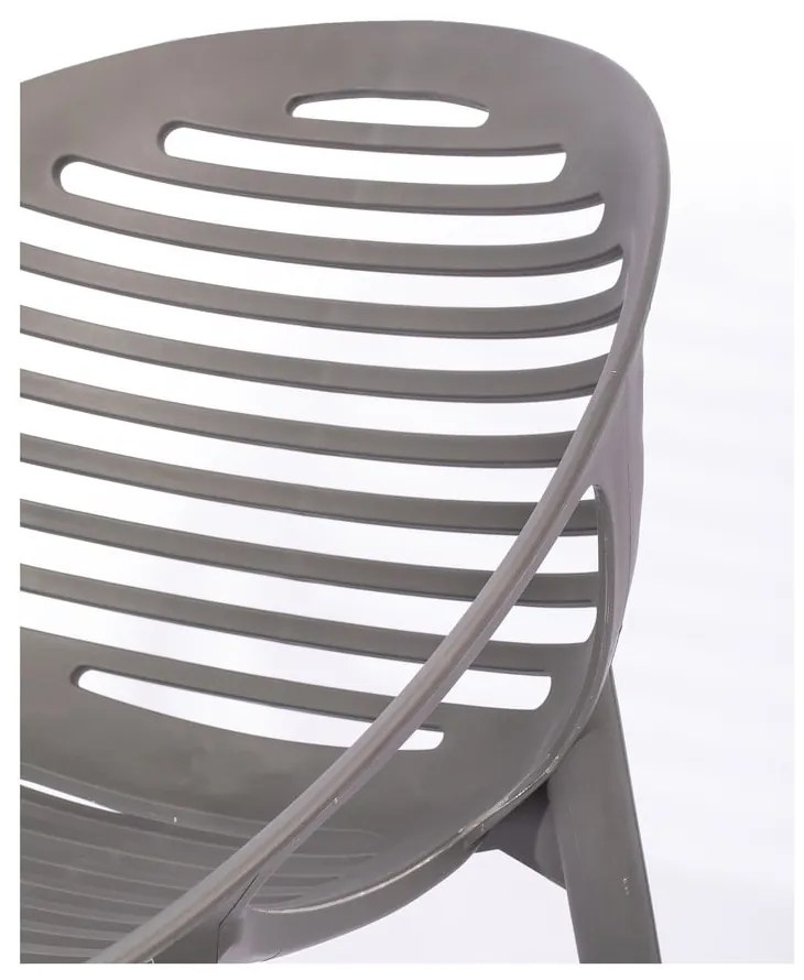 Set mobilier de grădină pentru 4 persoane cu scaune gri Joanna și masă Viking, 90 x 150 cm