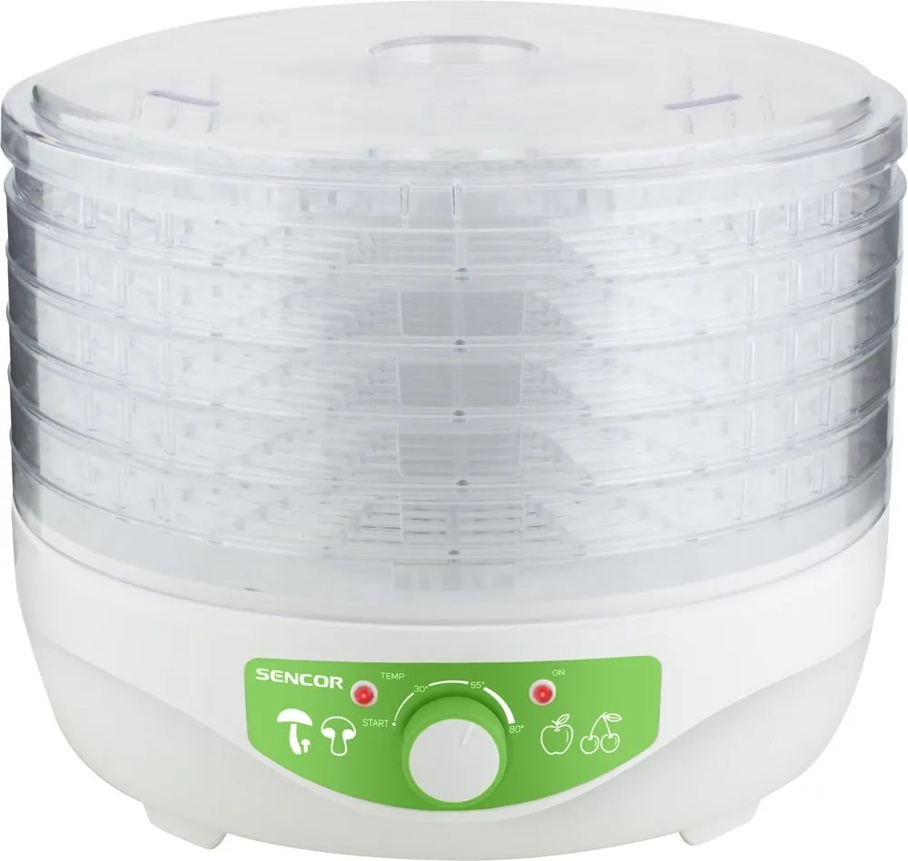 Dezhidrator de alimente Sencor SFD 790WH, cu reglare a temperaturii, alb