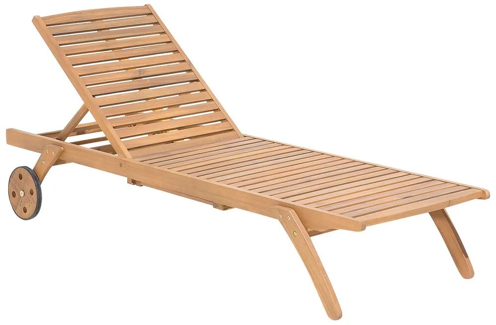 Set de masă pentru grădină Cessi (lemne deschis) (cu 2 șezlonguri). 1011681