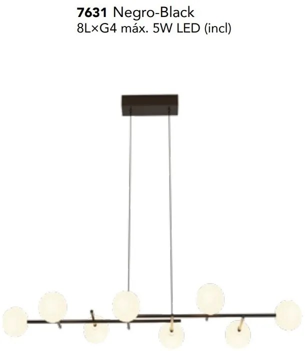 Lustra design Art Deco cu 8 surse de lumina CELLAR