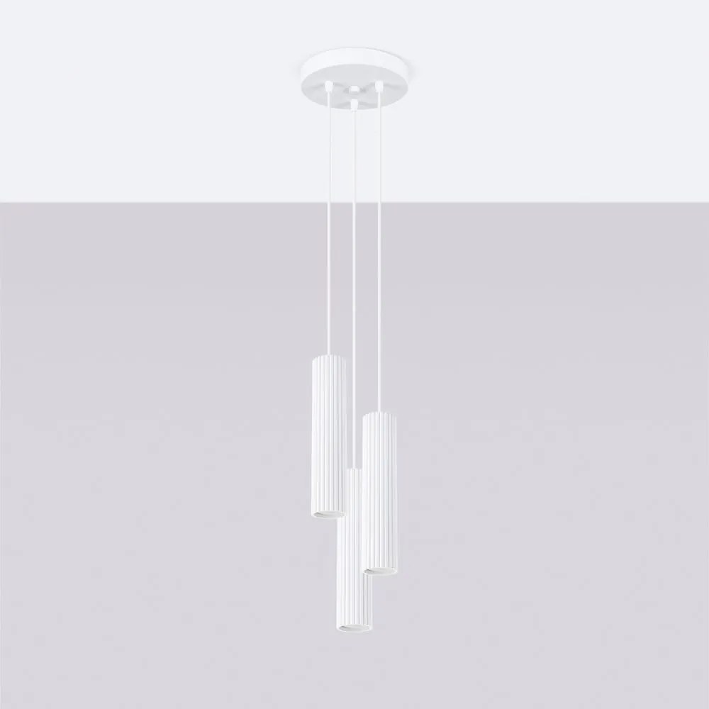 Lustră albă ø 19,5 cm Gleam – Sollux