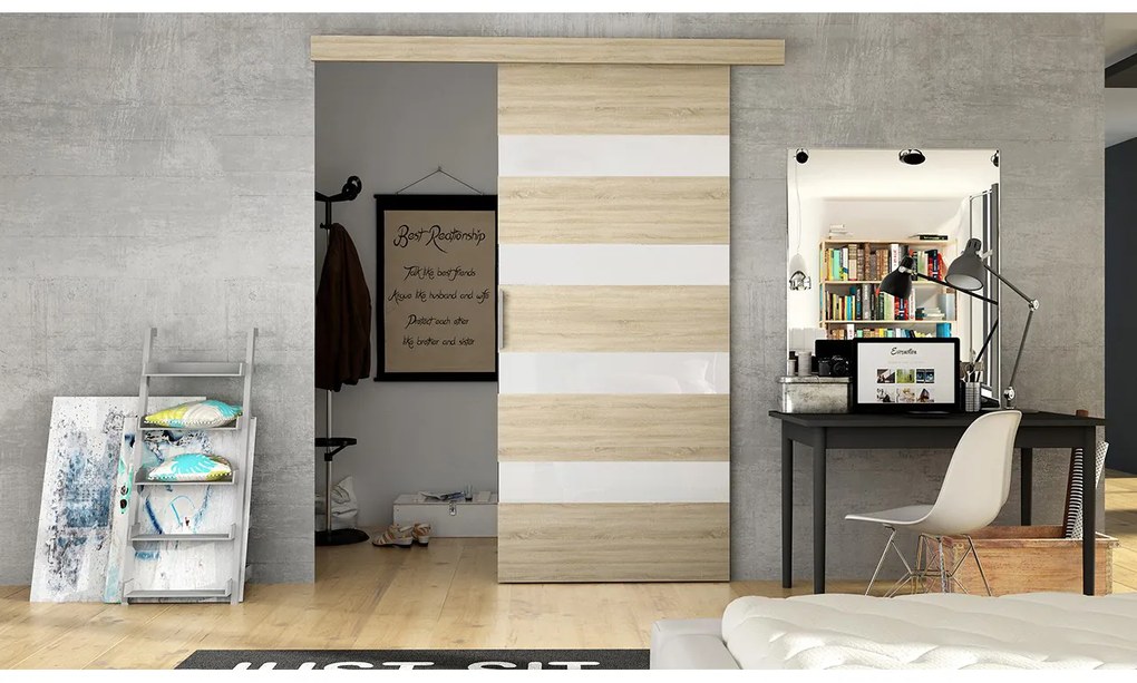 Uși culisante Madrazo 5 (Stejar sonoma). Promo -6%. 1083384