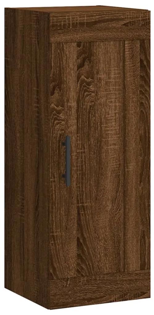 830531 vidaXL Dulap de perete, maro stejar, 34,5x34x90 cm, lemn prelucrat