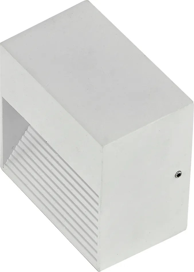 Aplica de exterior Ideal Lux Down AP1, 1x28W, 8.5x8.5cm, alb