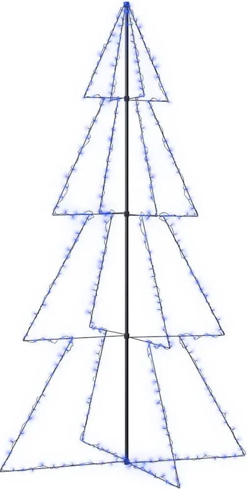 vidaXL Brad Crăciun conic 360 LED-uri, 143x250 cm, interior & exterior