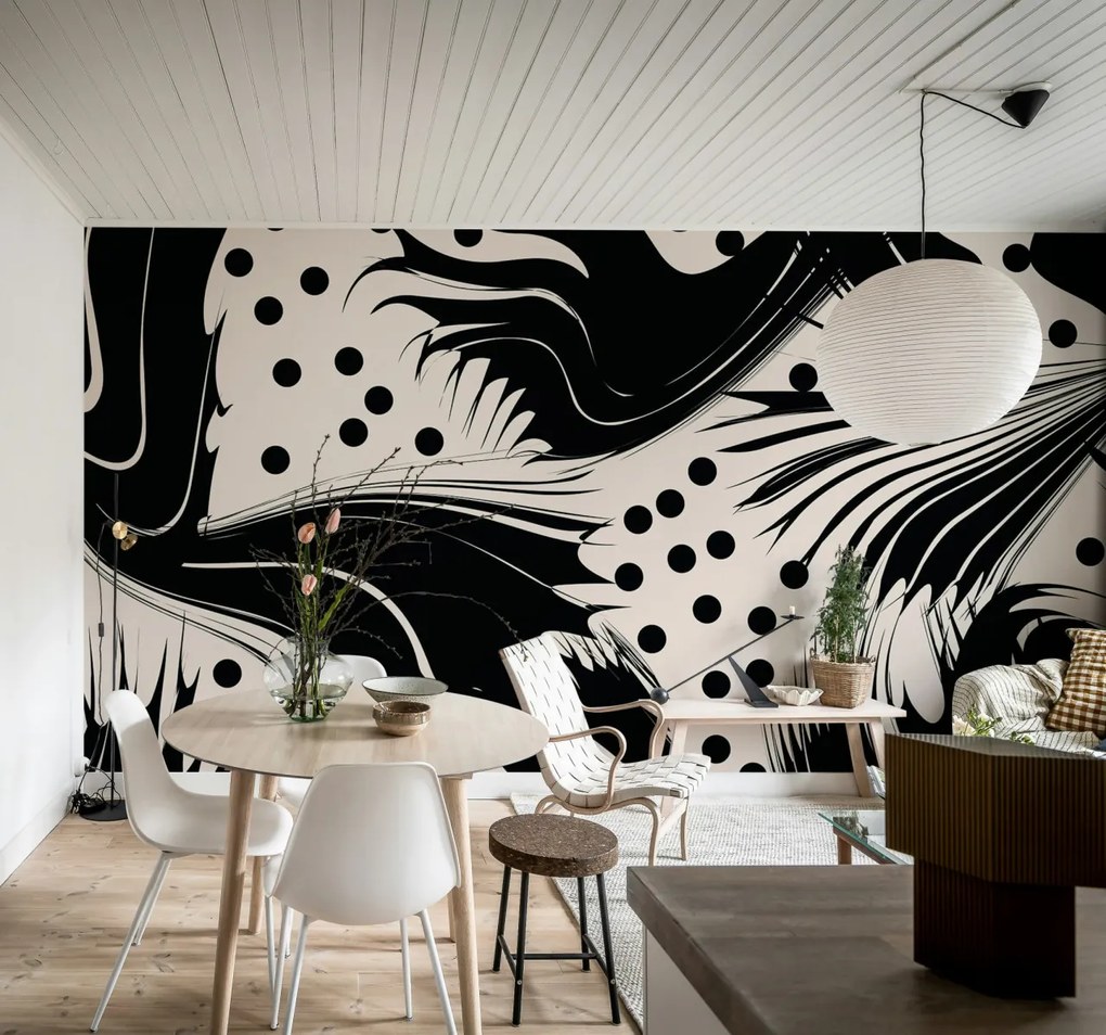 Fototapet, Modern Graphic, Graphite, Rebel Walls